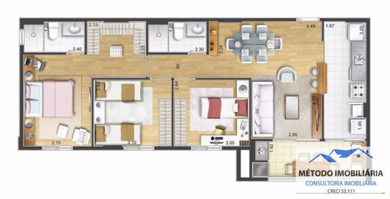 Imagem Apartamento com 2 Quartos à Venda, 66 m² em Santa Maria - São Caetano Do Sul