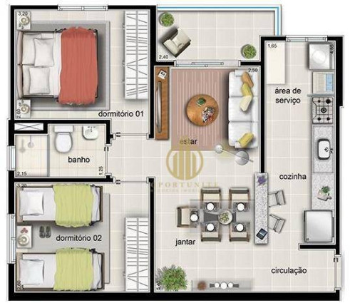 Imagem Apartamento com 2 Quartos à Venda, 56 m² em Parque São Sebastião - Ribeirão Preto Imagem Apartamento com 2 Quartos à Venda, 56 m² em Parque São Sebastião - Ribeirão Preto