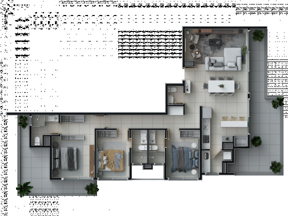 Imagem Apartamento com 2 Quartos à Venda, 70 m² em Stan - Torres