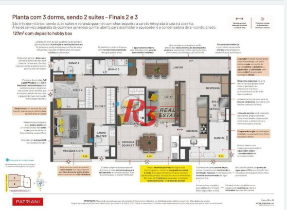 Imagem Apartamento com 3 Quartos à Venda, 124 m² em Gonzaga - Santos
