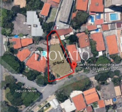 Terreno à Venda, 974 m² em Alto Da Lapa - São Paulo