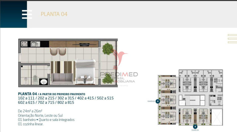 Imagem Flat com 1 Quarto à Venda, 24 m² em Intermares - Cabedelo Imagem Flat com 1 Quarto à Venda, 24 m² em Intermares - Cabedelo
