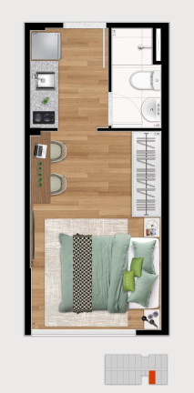 Imagem Apartamento com 1 Quarto à Venda, 23 m² em Jardim Das Vertentes - São Paulo Imagem Apartamento com 1 Quarto à Venda, 23 m² em Jardim Das Vertentes - São Paulo