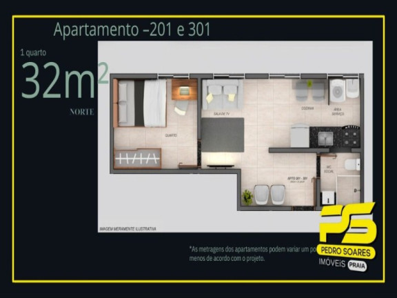 Imagem Apartamento com 2 Quartos à Venda, 54 m² em Aeroclube - João Pessoa