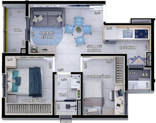 Imagem Apartamento com 2 Quartos à Venda, 45 m² em Taboão - São Bernardo Do Campo Imagem Apartamento com 2 Quartos à Venda, 45 m² em Taboão - São Bernardo Do Campo