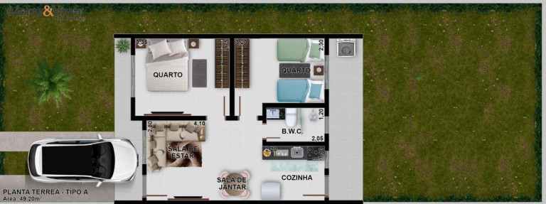 Imagem Casa com 2 Quartos à Venda, 49 m² em Santa Terezinha - Fazenda Rio Grande Imagem Casa com 2 Quartos à Venda, 49 m² em Santa Terezinha - Fazenda Rio Grande