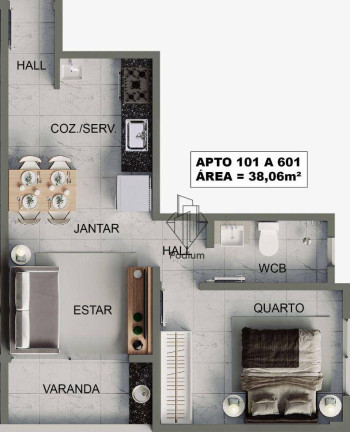 Imagem Imóvel com 1 Quarto à Venda, 32 m² em Bessa - João Pessoa Imagem Imóvel com 1 Quarto à Venda, 32 m² em Bessa - João Pessoa
