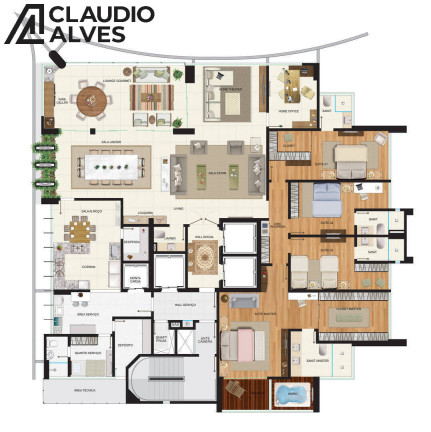 Imagem Apartamento com 4 Quartos à Venda, 321 m² em Santa Mônica - Feira De Santana Imagem Apartamento com 4 Quartos à Venda, 321 m² em Santa Mônica - Feira De Santana