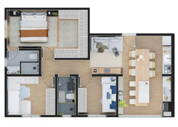 Imagem Apartamento com 3 Quartos à Venda, 63 m² em Portão - Curitiba Imagem Apartamento com 3 Quartos à Venda, 63 m² em Portão - Curitiba