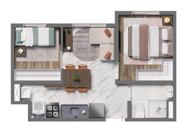 Imagem Apartamento com 2 Quartos à Venda, 34 m² em água Branca - São Paulo
