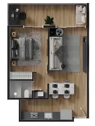Imagem Apartamento com 1 Quarto à Venda, 86 m² em Tijuca - Rio De Janeiro