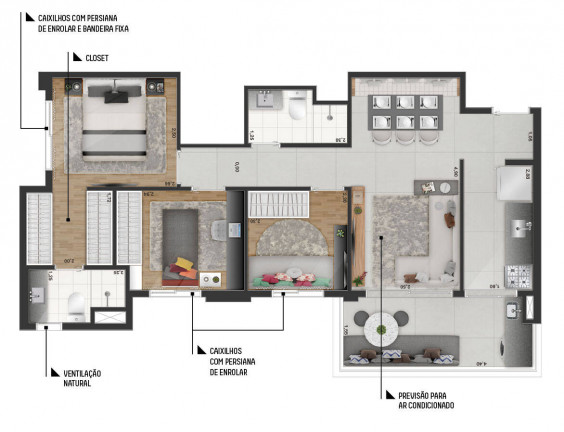 Imagem Apartamento com 2 Quartos à Venda, 52 m² em Indianópolis - São Paulo