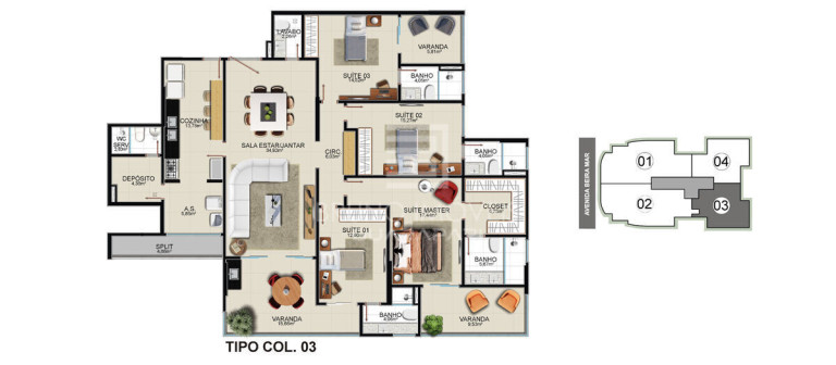 Imagem Apartamento com 4 Quartos à Venda, 208 m² em Praia Do Morro - Guarapari Imagem Apartamento com 4 Quartos à Venda, 208 m² em Praia Do Morro - Guarapari