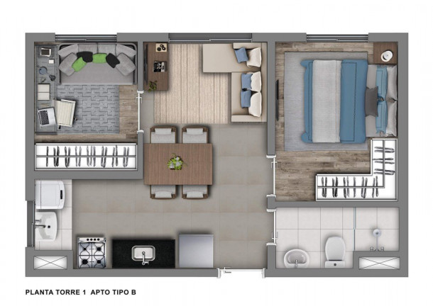 Imagem Apartamento com 2 Quartos à Venda, 33 m² em Santo Amaro - São Paulo Imagem Apartamento com 2 Quartos à Venda, 33 m² em Santo Amaro - São Paulo