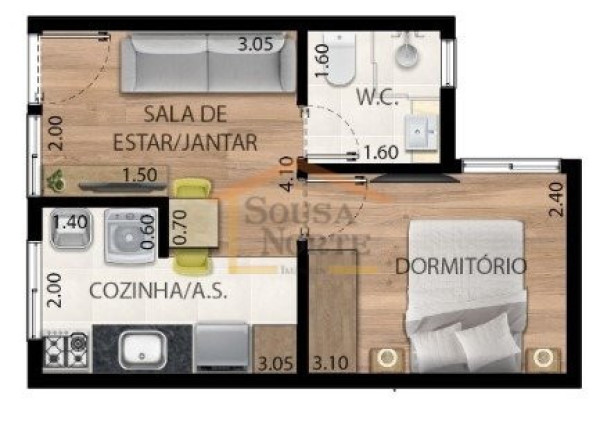 Imagem Apartamento com 1 Quarto à Venda, 26 m² em Parada Inglesa - São Paulo