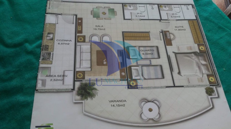 Imagem Apartamento com 2 Quartos à Venda, 72 m² em Palmeiras - Cabo Frio