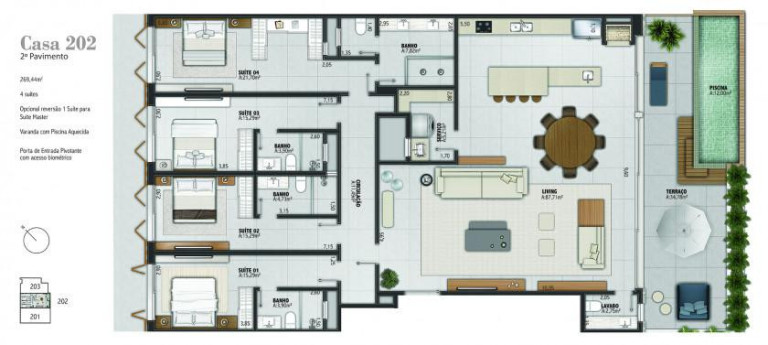 Imagem Casa com 3 Quartos à Venda, 269 m² em Prainha - Torres