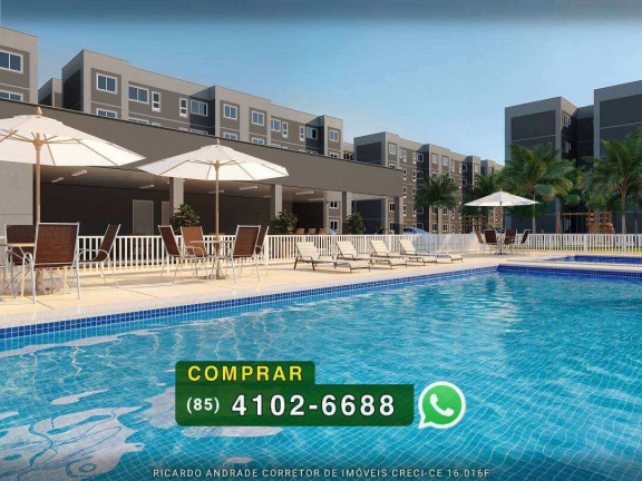 Apartamento com 2 Quartos à Venda, 40 m² em Itambé - Caucaia