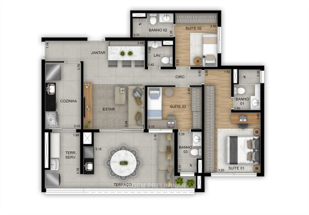 Imagem Apartamento com 4 Quartos à Venda, 151 m² em Tatuapé - São Paulo