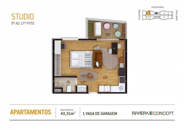 Imagem Imóvel com 1 Quarto à Venda, 42 m² em Fazendinha - Itajaí Imagem Imóvel com 1 Quarto à Venda, 42 m² em Fazendinha - Itajaí
