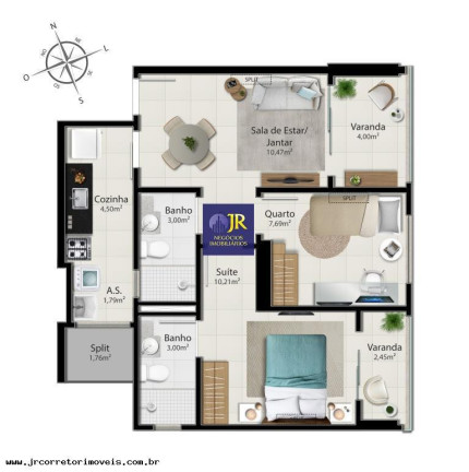 Imagem Imóvel com 2 Quartos à Venda, 59 m² em Jockey De Itaparica - Vila Velha Imagem Imóvel com 2 Quartos à Venda, 59 m² em Jockey De Itaparica - Vila Velha