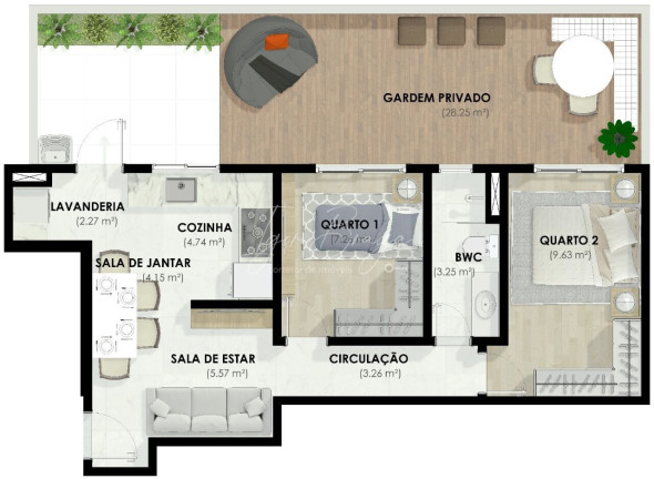 Imagem Apartamento com 2 Quartos à Venda, 45 m² em Bacacheri - Curitiba Imagem Apartamento com 2 Quartos à Venda, 45 m² em Bacacheri - Curitiba
