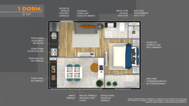 Imagem Cobertura com 2 Quartos à Venda, 31 m² em São Miguel - São Paulo