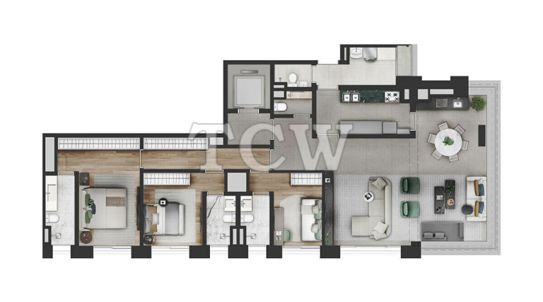 Imagem Apartamento com 3 Quartos à Venda, 155 m² em Itaim Bibi - São Paulo