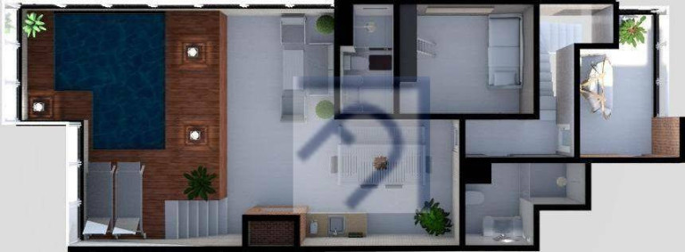 Imagem Cobertura com 3 Quartos à Venda, 165 m² em Capim Macio - Natal