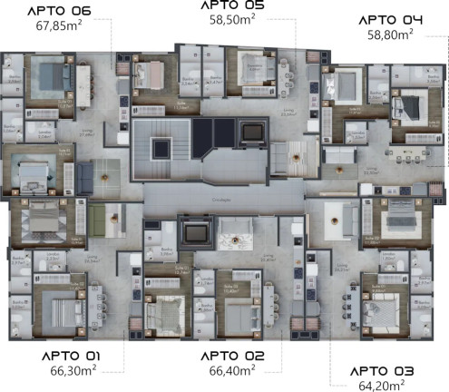 Imagem Apartamento com 2 Quartos à Venda, 58 m² em Morretes - Itapema
