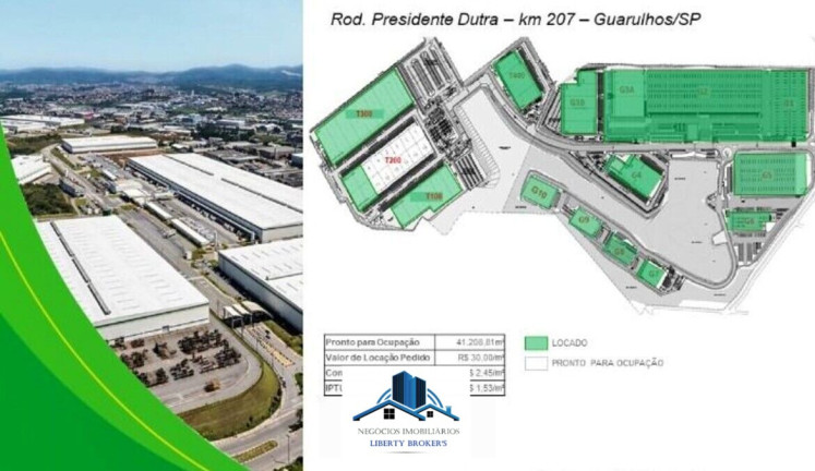 Imagem Imóvel Comercial para Alugar, 3.394 m² em Ponte Grande - Guarulhos Imagem Imóvel Comercial para Alugar, 3.394 m² em Ponte Grande - Guarulhos