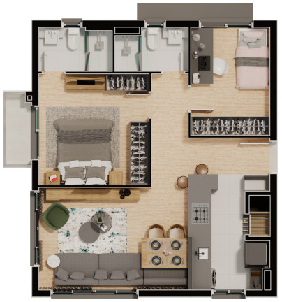 Imagem Apartamento com 2 Quartos à Venda, 58 m² em Bom Fim - Porto Alegre Imagem Apartamento com 2 Quartos à Venda, 58 m² em Bom Fim - Porto Alegre