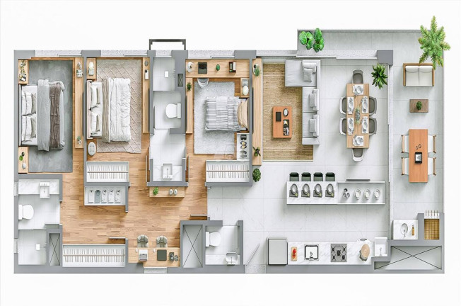 Apartamento com 3 Quartos à Venda, 107 m² em Bigorrilho - Curitiba