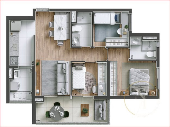 Imagem Apartamento com 3 Quartos à Venda, 75 m² em Ipiranga - São Paulo Imagem Apartamento com 3 Quartos à Venda, 75 m² em Ipiranga - São Paulo