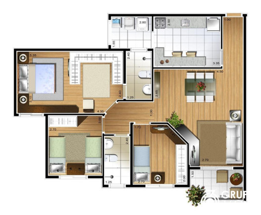 Imagem Apartamento com 3 Quartos à Venda, 121 m² em Olímpico - São Caetano Do Sul