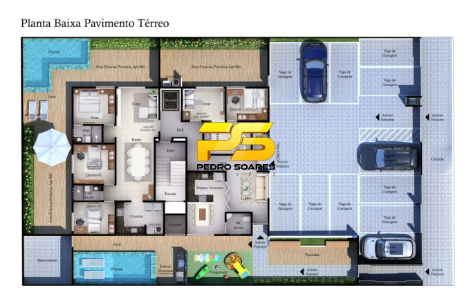 Apartamento com 3 Quartos à Venda, 107 m² em Jardim Cidade Universitária - João Pessoa