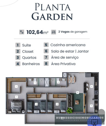 Imagem Apartamento com 2 Quartos à Venda, 57 m²