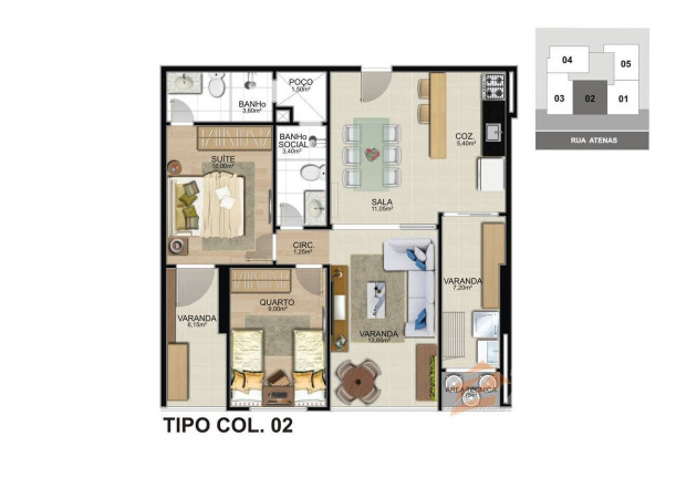 Imagem Apartamento com 2 Quartos à Venda, 76 m² em Praia Do Morro - Guarapari Imagem Apartamento com 2 Quartos à Venda, 76 m² em Praia Do Morro - Guarapari