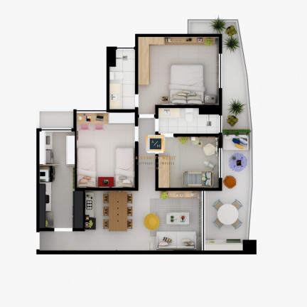 Imagem Apartamento com 3 Quartos à Venda, 90 m² em Pedra - Eusébio Imagem Apartamento com 3 Quartos à Venda, 90 m² em Pedra - Eusébio