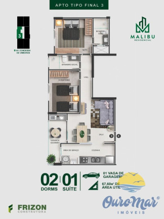 Imagem Apartamento com 2 Quartos para Alugar ou Temporada, 73 m² em Centro - Itanhaém