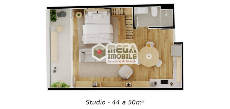 Apartamento com 1 Quarto à Venda, 43 m² em Monte Verde - Florianópolis