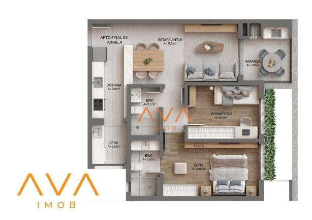 Imagem Apartamento com 2 Quartos à Venda, 77 m² em Cacupé - Florianópolis