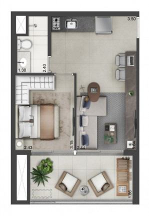 Imagem Imóvel com 2 Quartos à Venda, 67 m² em Santo Amaro - São Paulo Imagem Imóvel com 2 Quartos à Venda, 67 m² em Santo Amaro - São Paulo