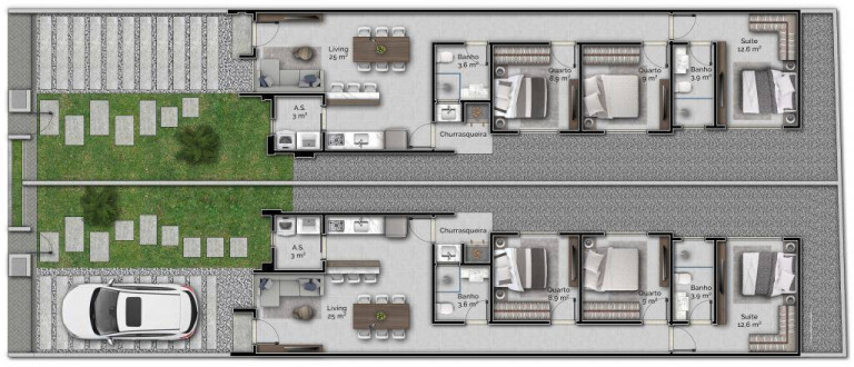 Imagem Casa com 3 Quartos à Venda, 91 m² em Residencial Bosque Da Mata - Tijucas