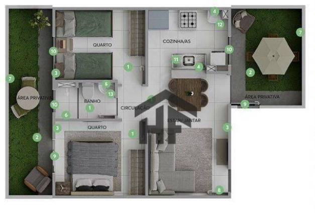 Imagem Apartamento com 2 Quartos à Venda, 43 m² em Barra De Jangada - Jaboatão Dos Guararapes Imagem Apartamento com 2 Quartos à Venda, 43 m² em Barra De Jangada - Jaboatão Dos Guararapes