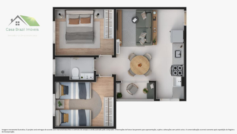 Imagem Apartamento com 2 Quartos à Venda, 44 m² em Vila Suissa - Mogi Das Cruzes