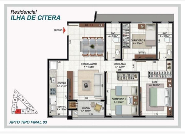 Imagem Apartamento com 3 Quartos à Venda, 6.400 m² em Ingleses Norte - Florianópolis