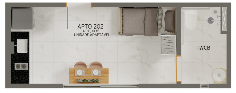 Imagem Apartamento com 1 Quarto à Venda, 35 m² em Jardim Oceania - João Pessoa Imagem Apartamento com 1 Quarto à Venda, 35 m² em Jardim Oceania - João Pessoa