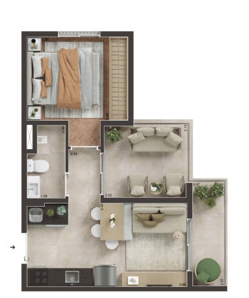 Apartamento com 2 Quartos à Venda, 31 m² em Butantã - São Paulo