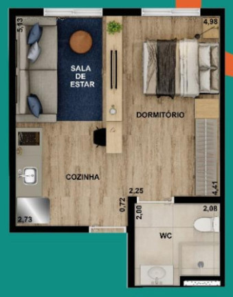Imagem Apartamento com 1 Quarto à Venda, 34 m² em Campo Belo - São Paulo Imagem Apartamento com 1 Quarto à Venda, 34 m² em Campo Belo - São Paulo